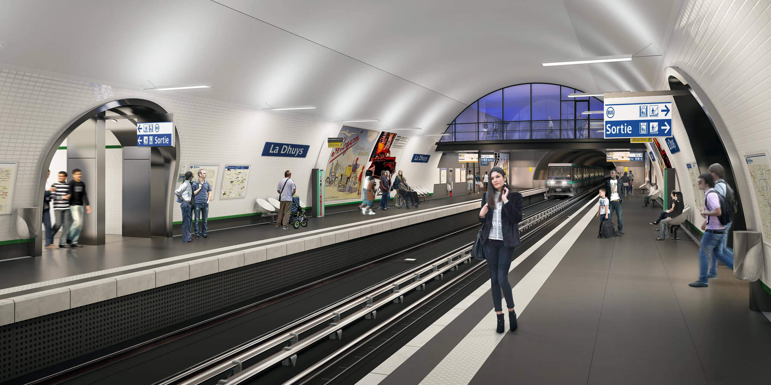 4 stations du prolongement de la ligne 11 Richez Associés