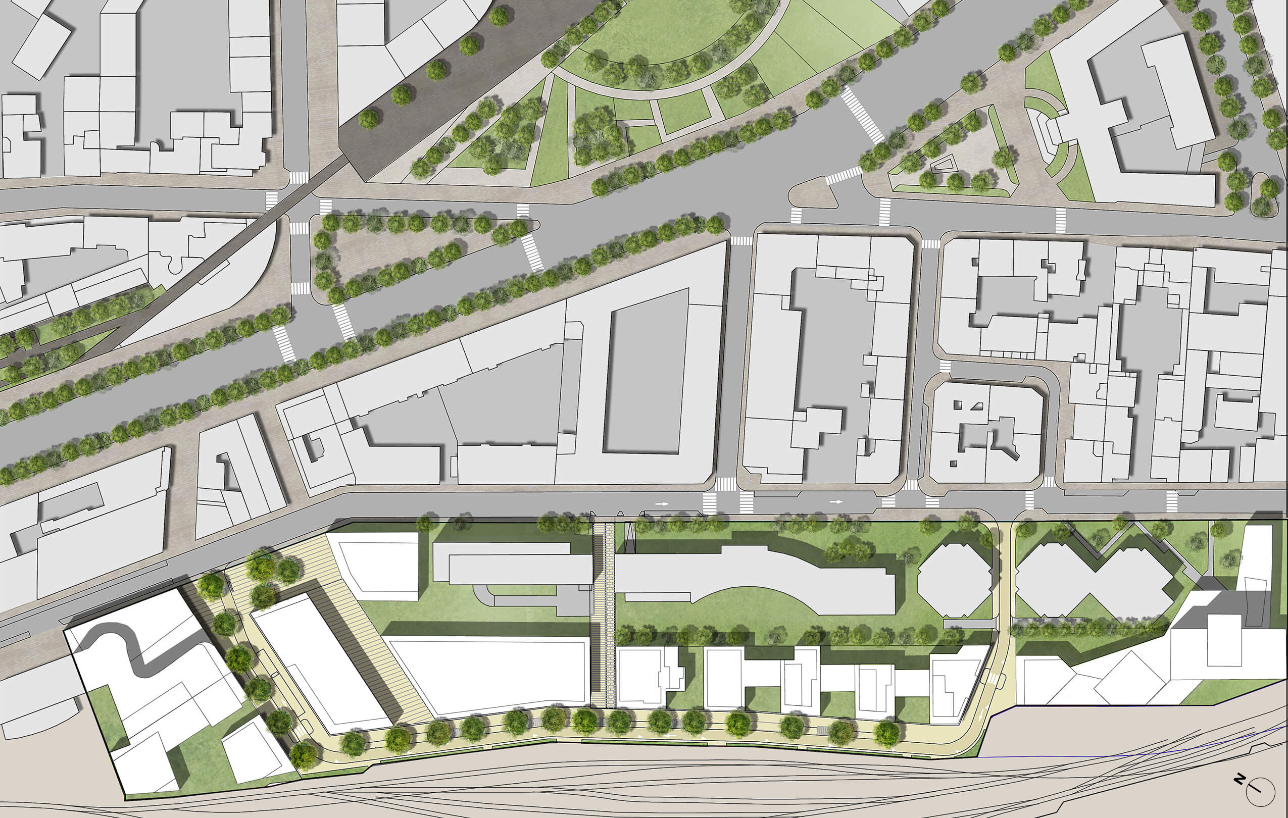 Le quartier durable Charolais Rotonde clr_plan-masse