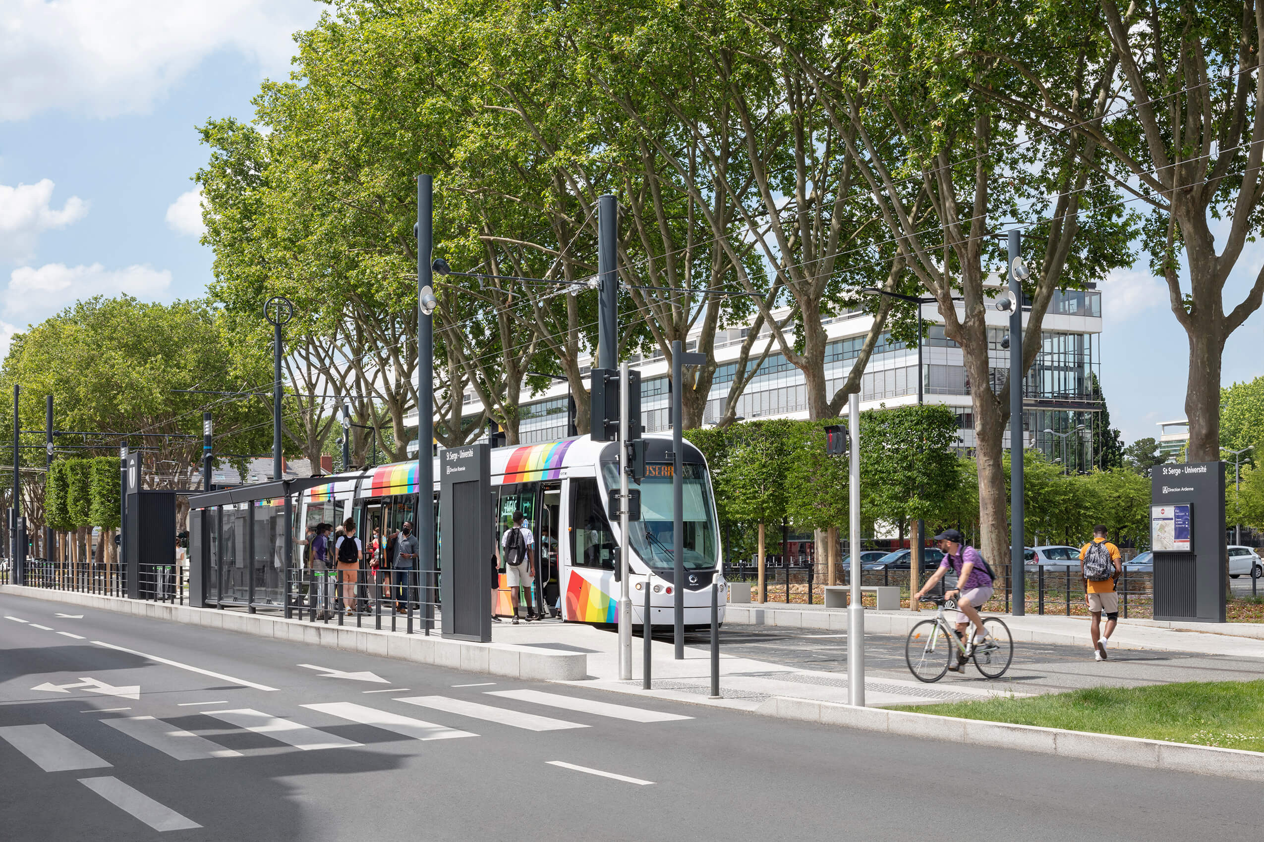 Angers LRT line B richez-associes-tram-angers-4