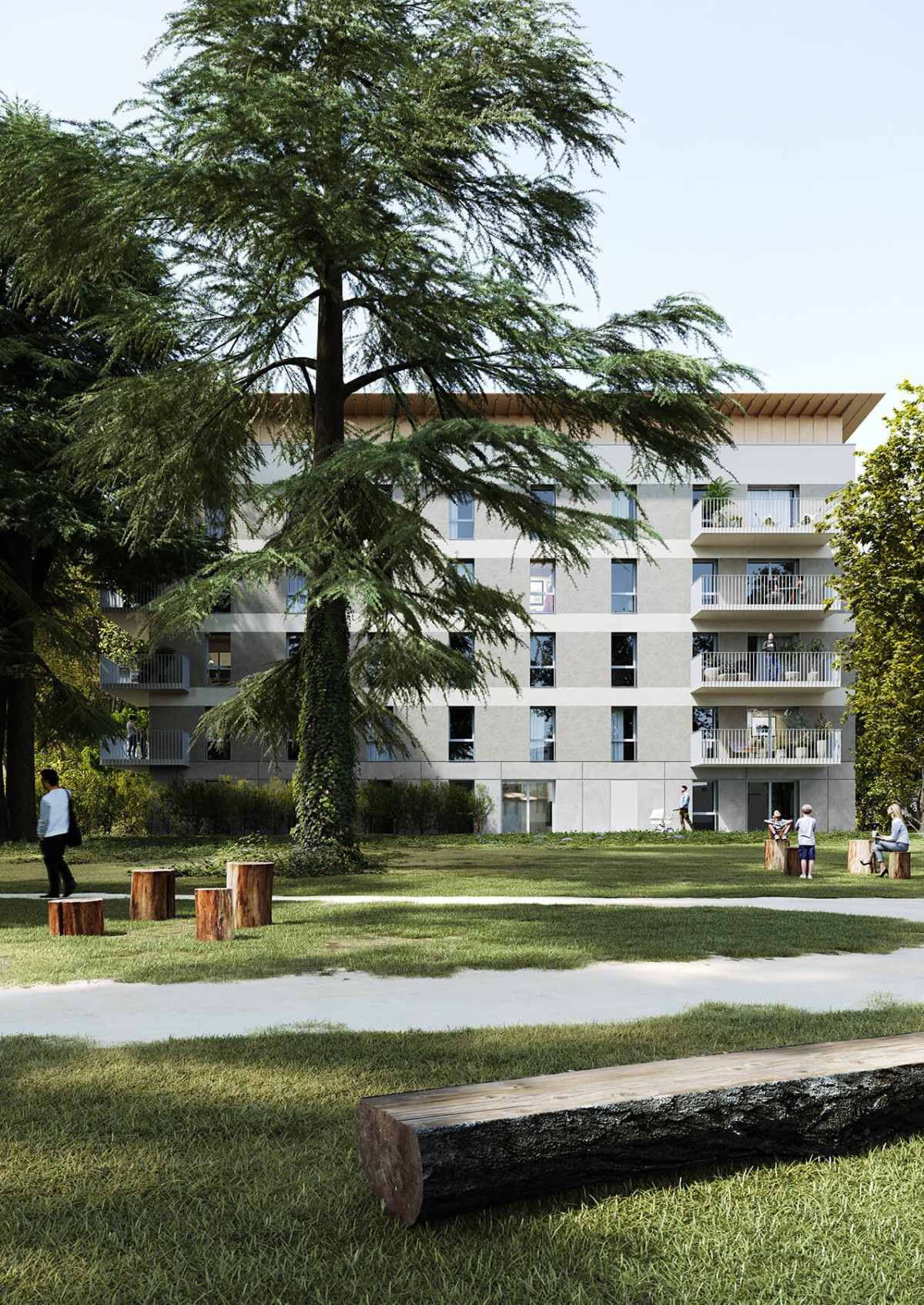 The transformation of the Moulin Vert estate vue_parc_hdv3