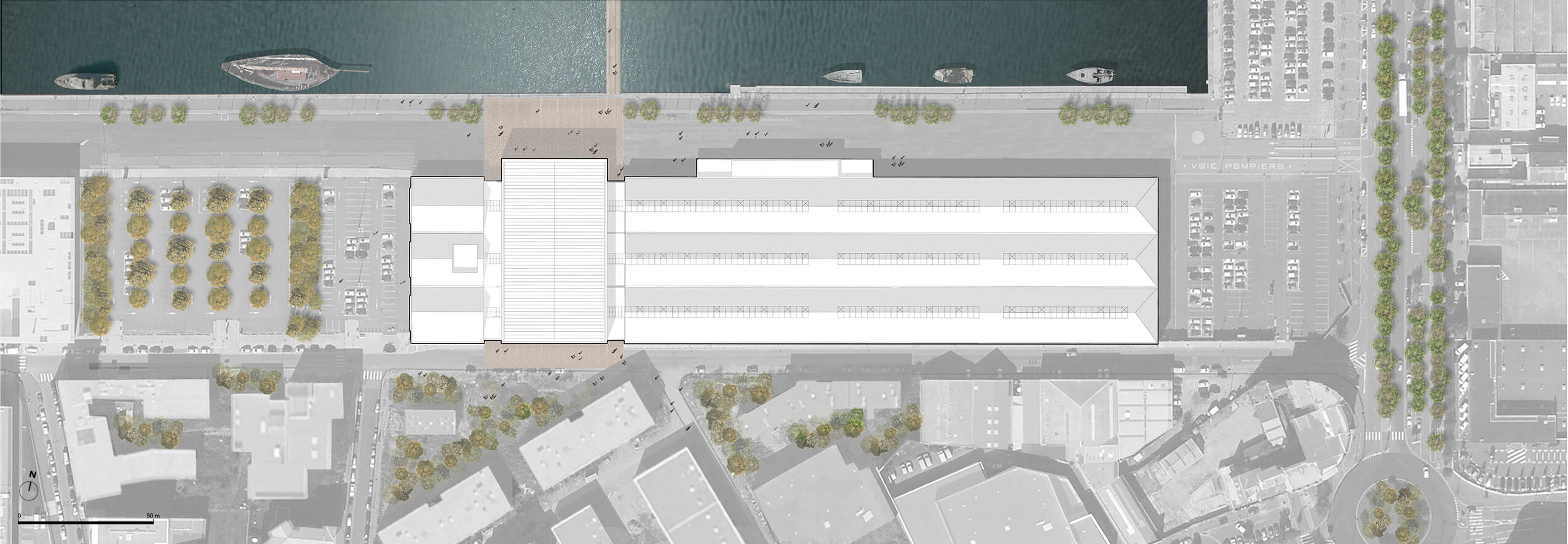 Le centre de congrès et d’exposition hac-plan-masse-500