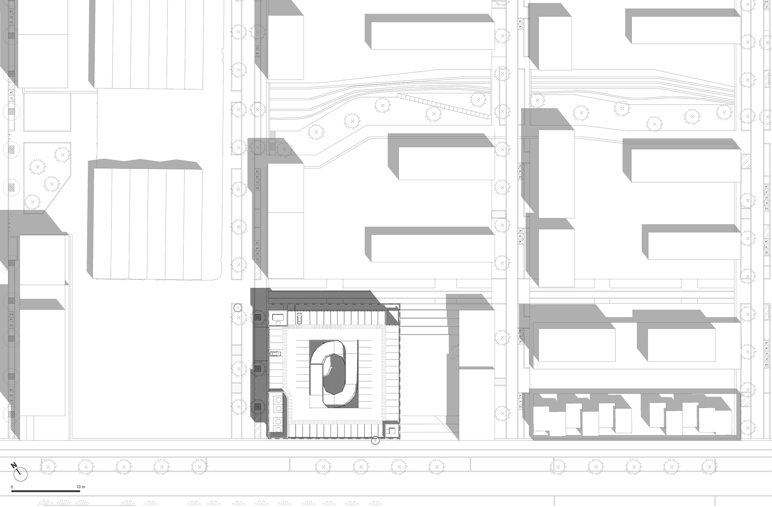 Le parking P3 une nouvelle centralité au sein de la ZAC de la Cartoucherie tlp_pcm2-0-plan-masse
