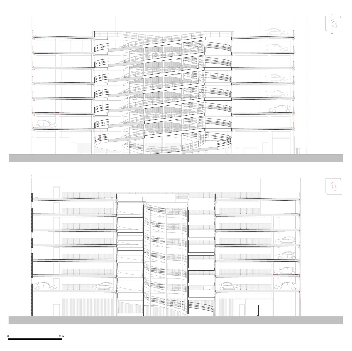 Le parking P3 une nouvelle centralité au sein de la ZAC de la Cartoucherie tlp_pcm3-coupes-aa-bb