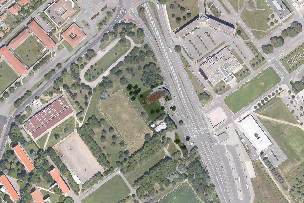 Le téléphérique urbain sud masse-ups