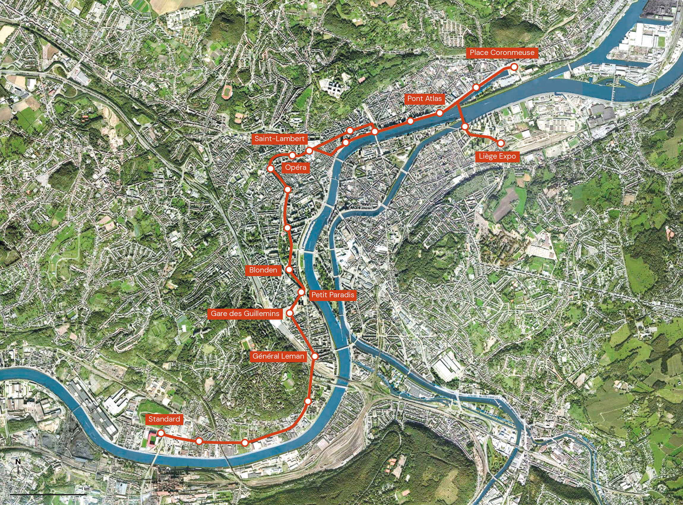 Le tramway de Liège ltm_trace