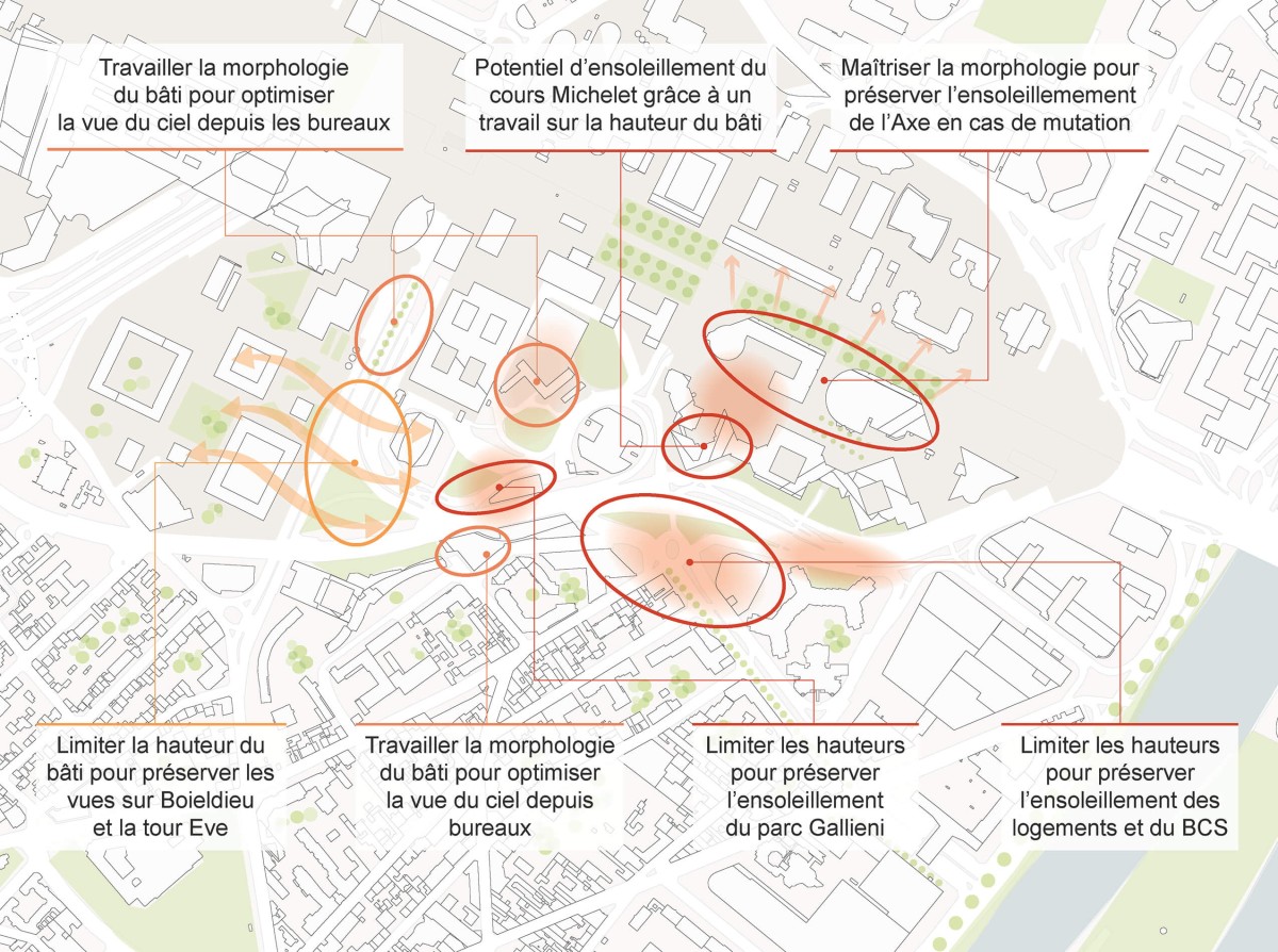 Les secteurs <br>Michelet et Gallieni dfm_schemas-objectifs-bioclimatiques