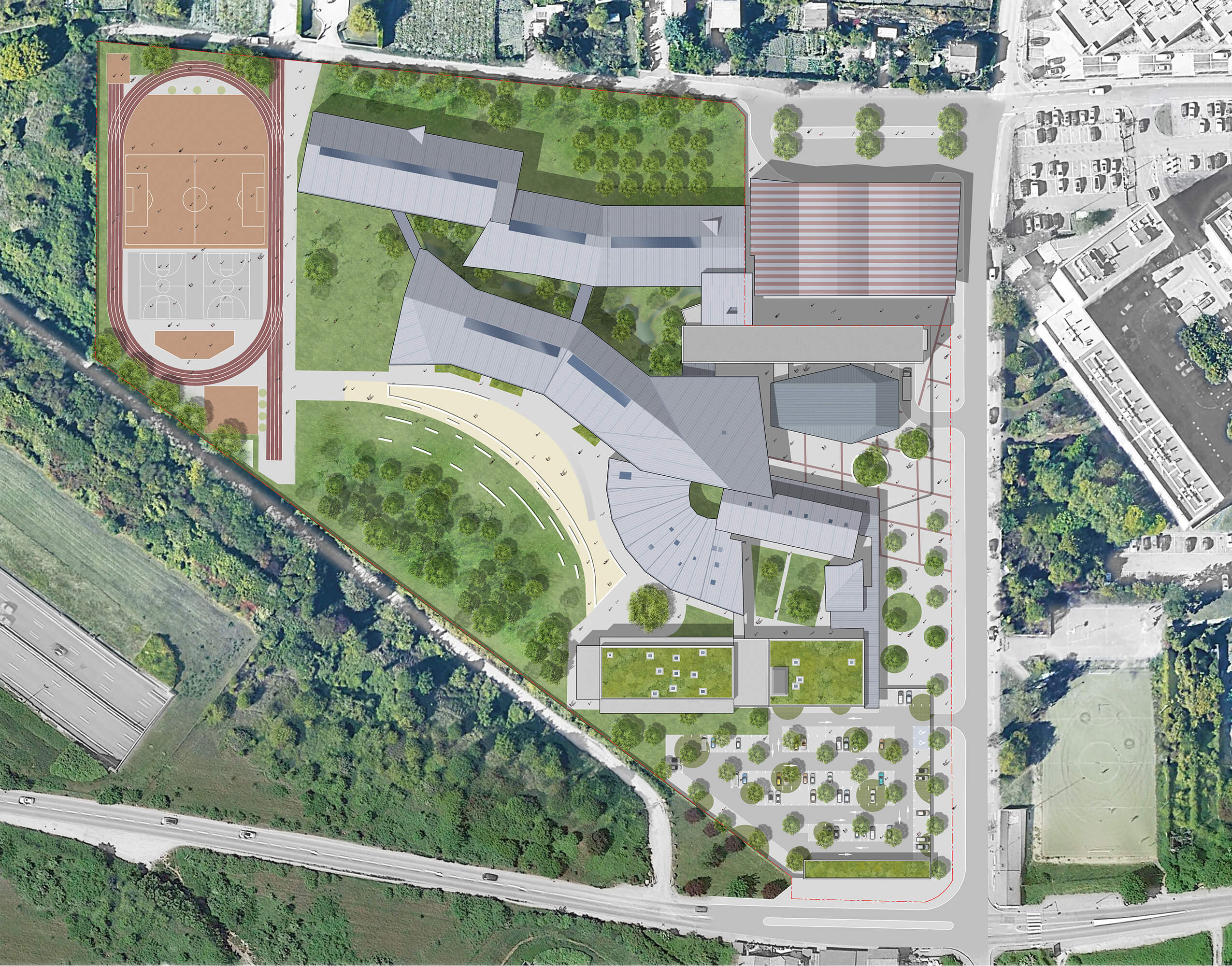 L'extension du Lycée Les Pierres Vives car_pm