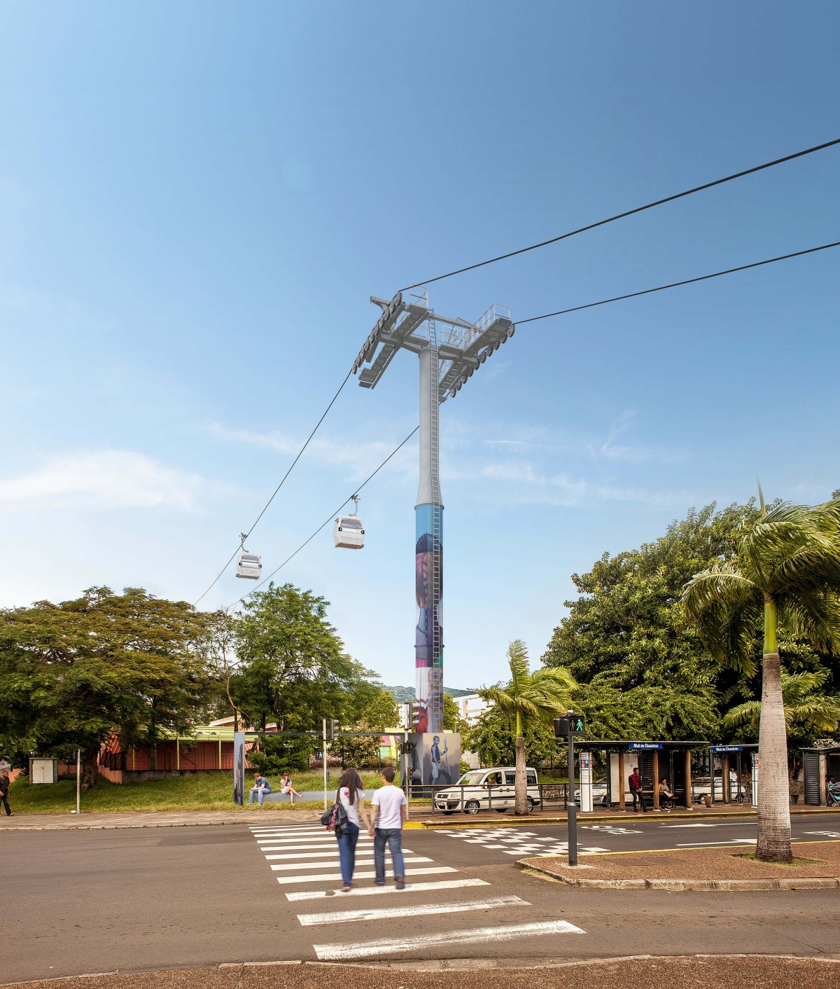 Un téléphérique urbain au cœur de La Réunion ret_pers_pylone_01