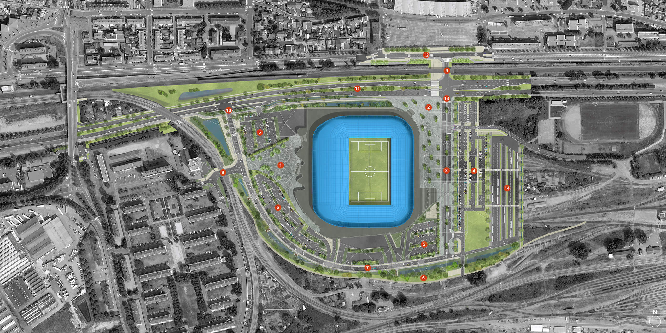 Un paysage pour le Grand Stade hso_plan-masse